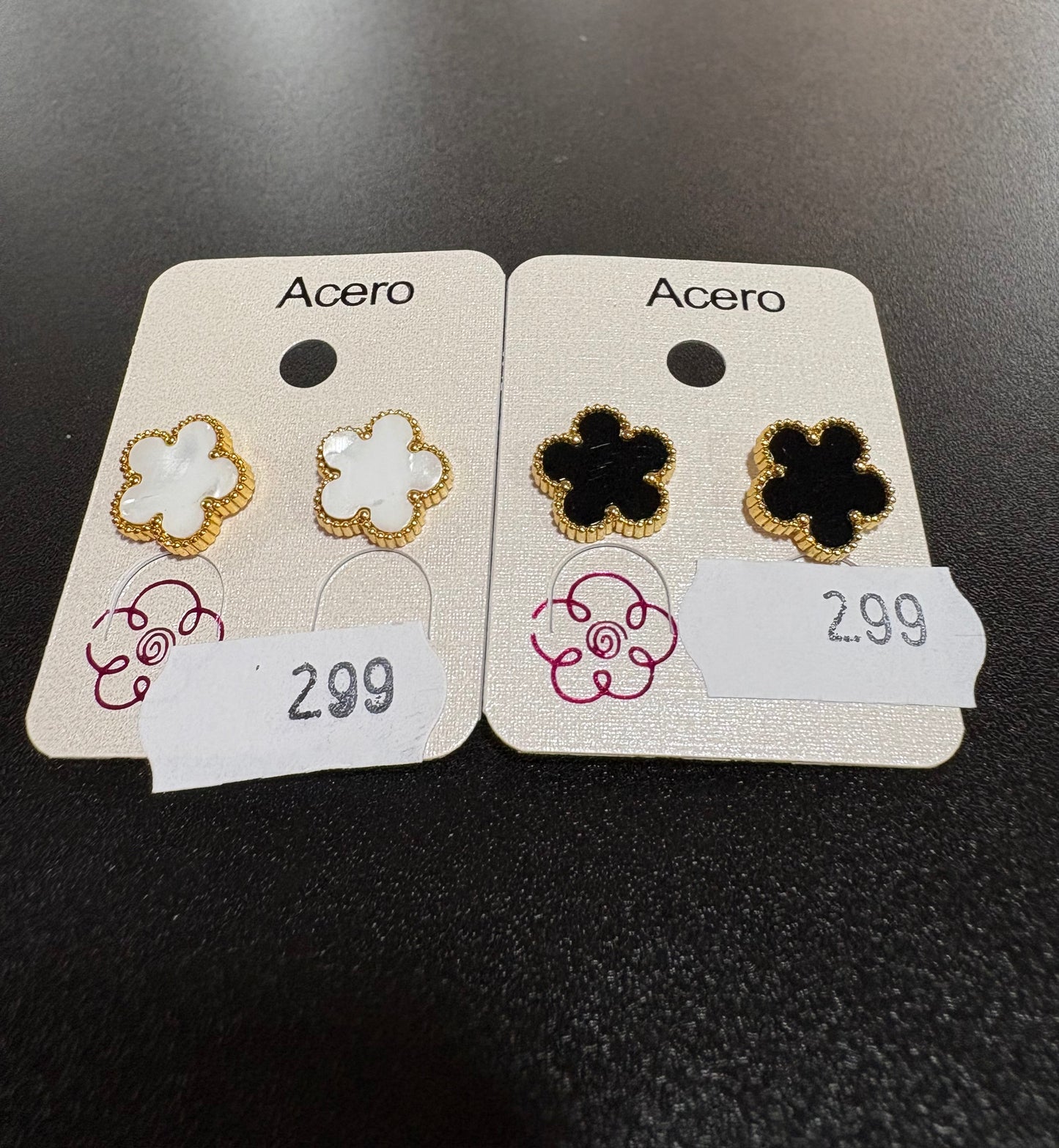 Pendientes flor grande