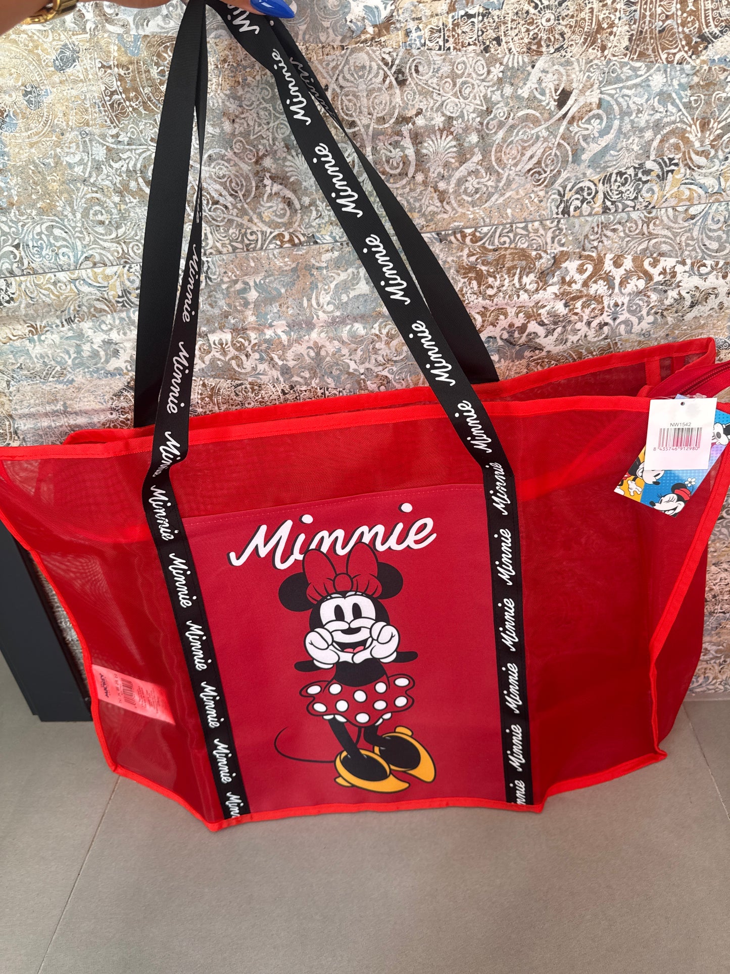 Bolso rejilla playa Disney